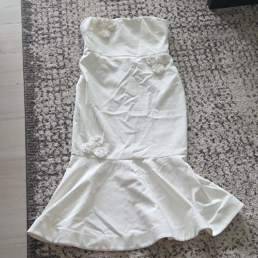 Likely Ivory Strapless Gown with Hidden Back Zipper